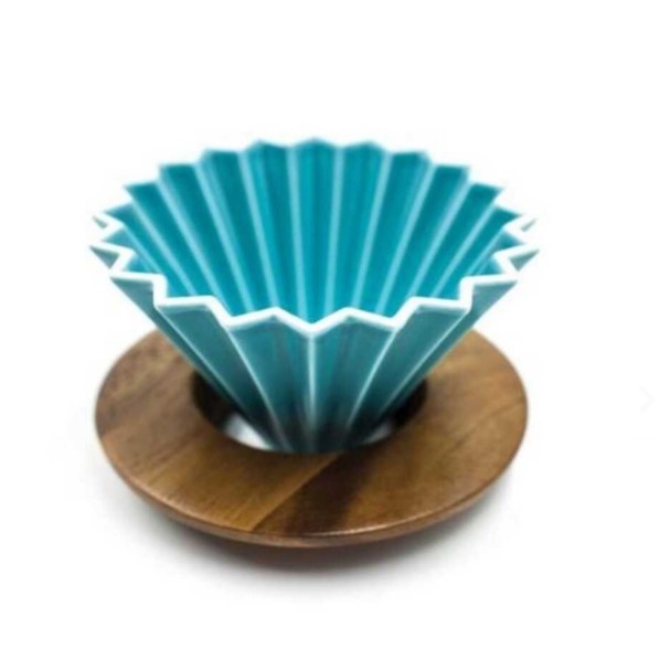 AHŞAP STANDLI DRIPPER -TURKUAZ (ASD-10)