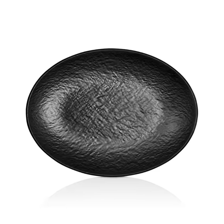 M11830 TİLDA MATT SİYAH OVAL TABAK