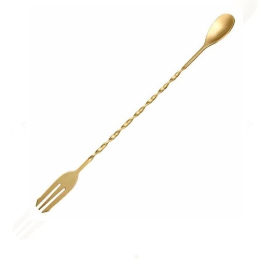 KOKTEYL KAŞIĞI ÇATALLI - ALTIN(AKK-30)