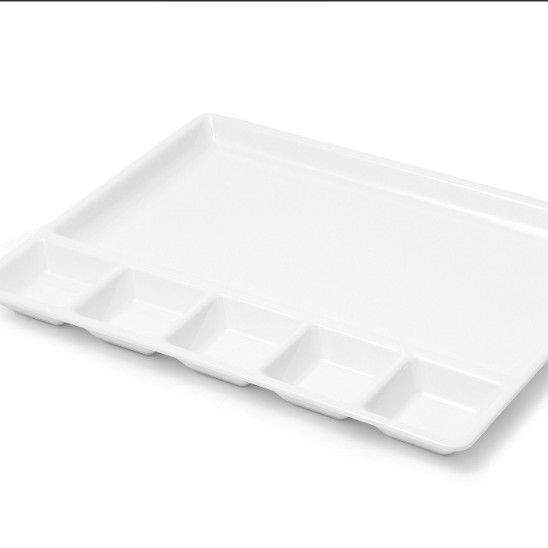 5 BÖLMELİ KAHVALTI TABAĞI BEYAZ