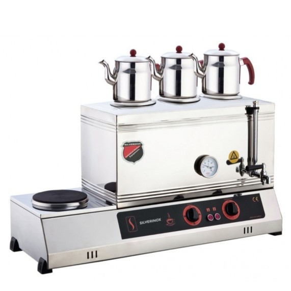 60 LIK 3 DEMLİKLİ ELEKTRİKLİ PLEYTLİ ÇAY KAZANI