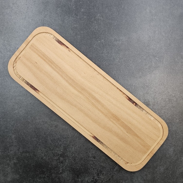 OVAL SUNUM AHŞAP 17X45 CM