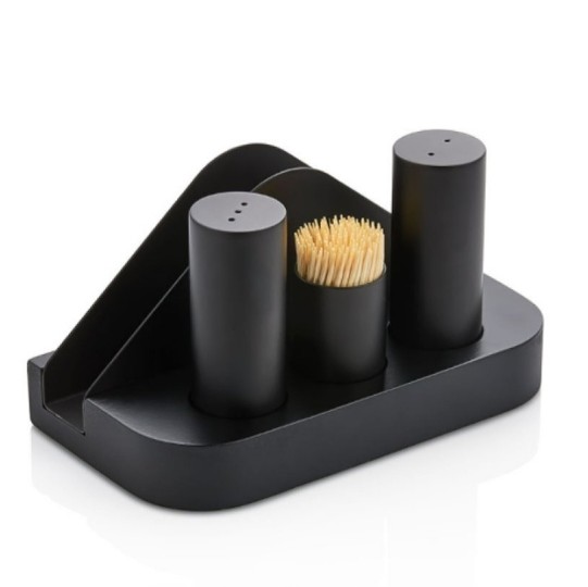 SİYAH KAPLAMALI TUZLUK SET SPTS 5004