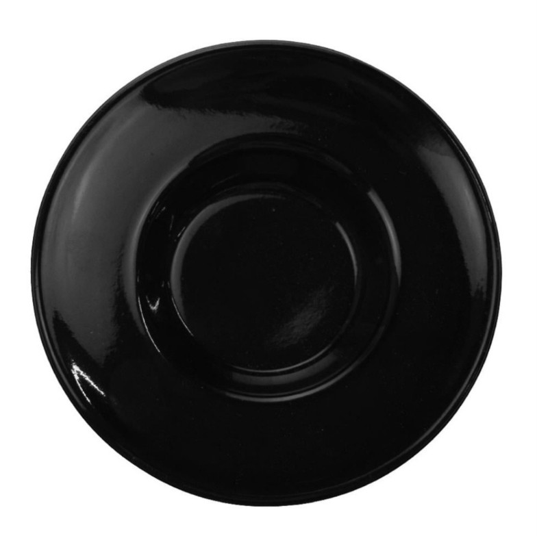 11 CM KIRILMAZ AJDA ÇAY TABAK SİYAH