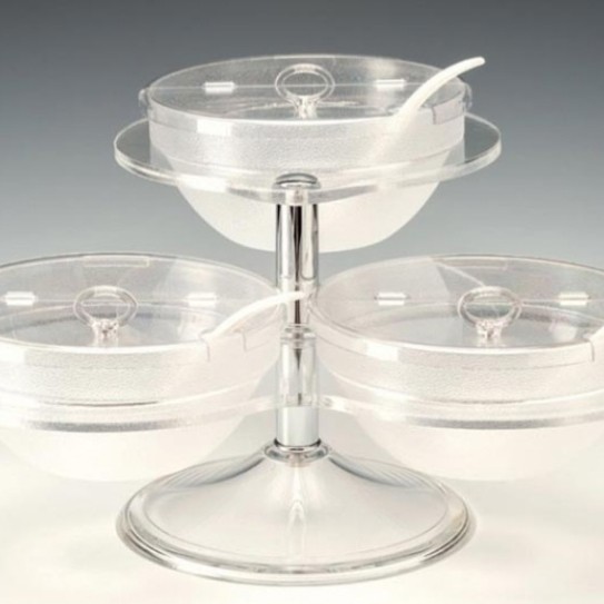 3 LÜ PC KASELİ KAPAKLI TEŞHİR STANDI ZCP 730