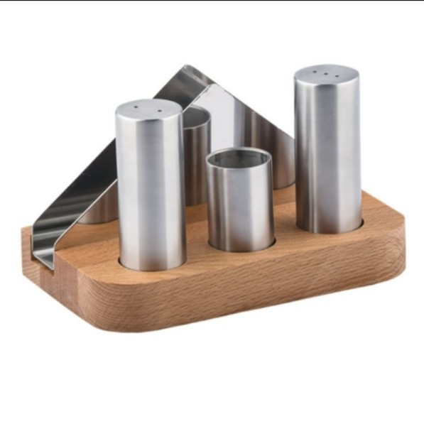 MASA ÜSTÜ TUZLUK SET AHŞAP ALT VABT-2002